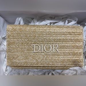 Dior Raffia Pouch